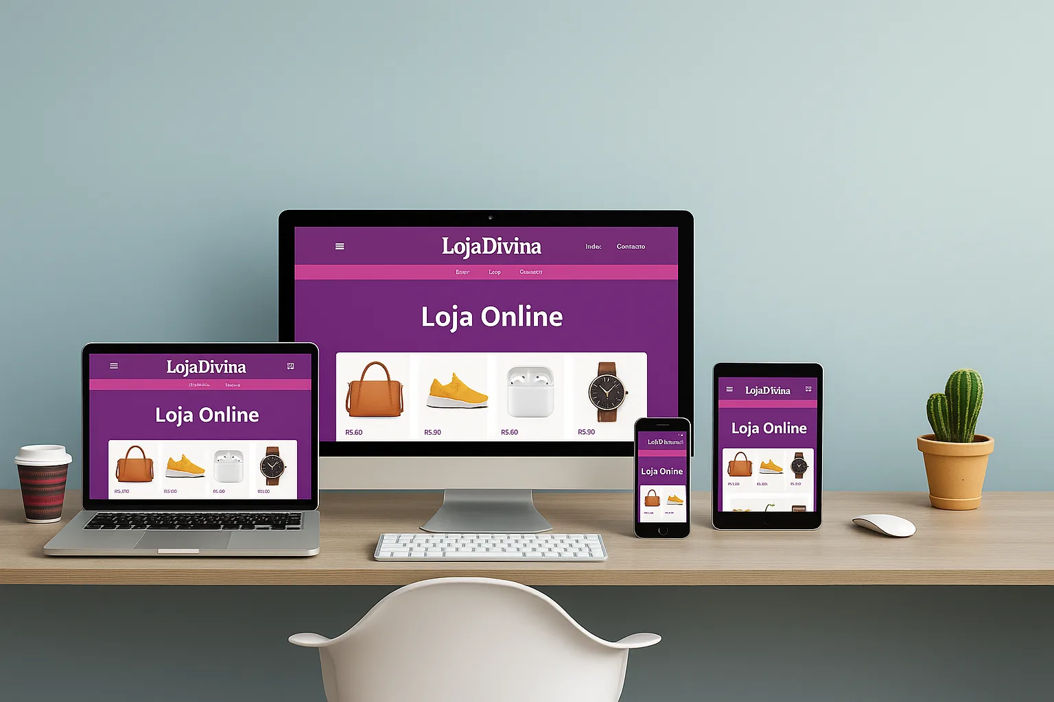 Loja Online Profissional – Tudo Incluido - 50% Valor