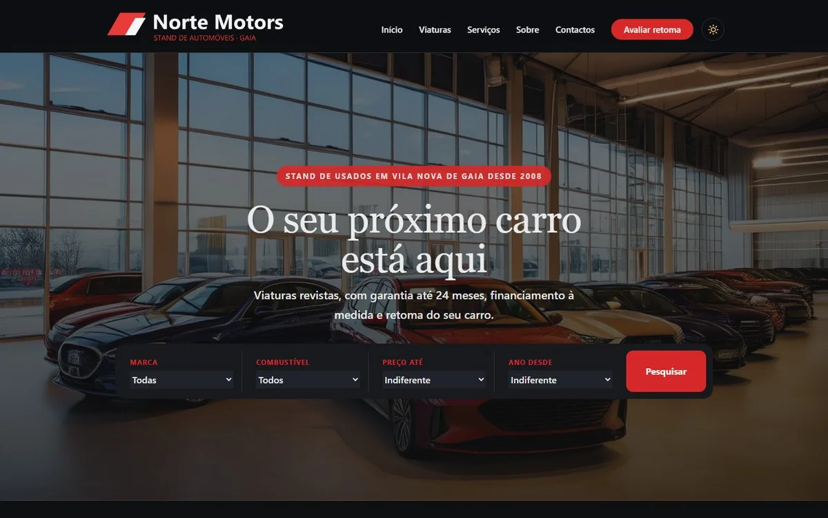 Norte Motors, stand de automóveis
